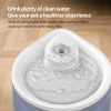 2500ML USB Pet Water Fountain, Teardrop-Shaped Automatic Cat Water Dispenser with Circulating Pump, Freshwater Filter for Cats and Dogs