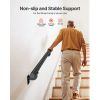 Wall Mounted Stair Handrail, 6ft Pipe Staircase Handrail, Black Galvanized Aluminum, 1.26 inch Pipe Diameter, Indoor&Outdoor Staircase Railing